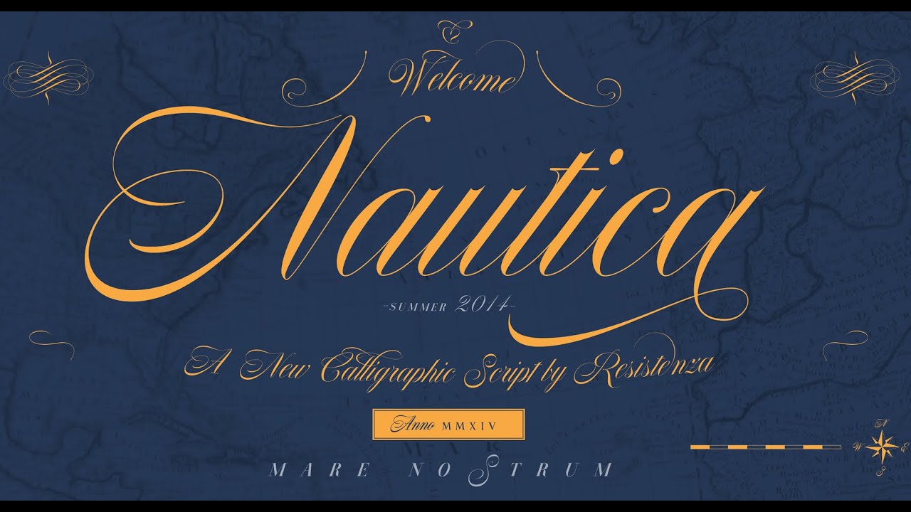Nautica Font - Resistenza Type Foundry