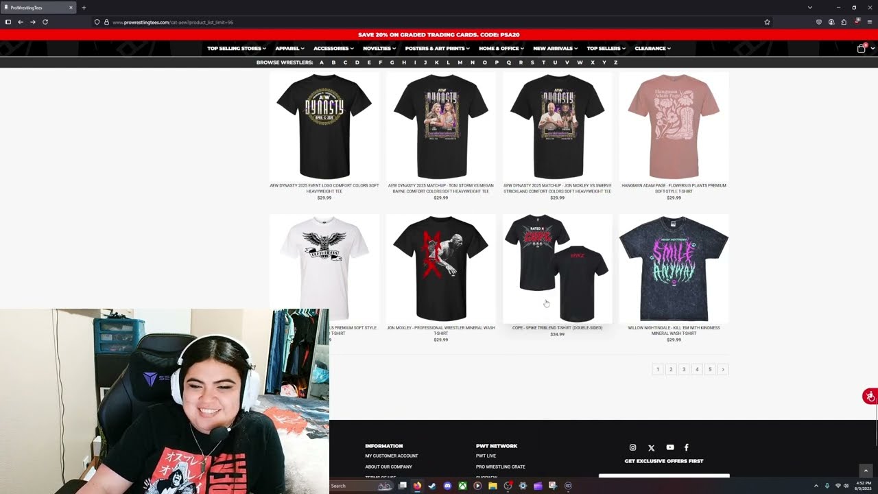 Shop With Me (Sort Of) On Pro Wrestling Tees - 6/4/25
