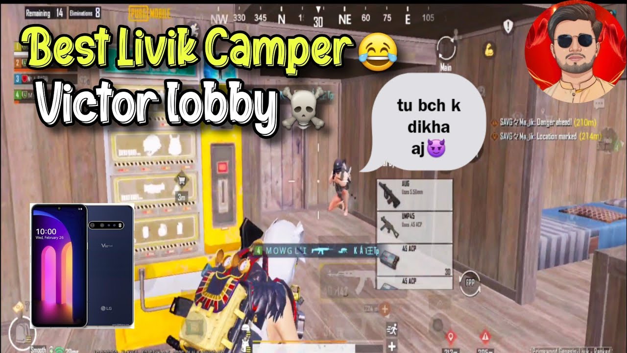 Best Livik Camper Lobby😂|| Victor Lobby Everywhere☠️|| Pubg Mobile Lgv60 Gameplay|| Faisu Gaming YT 