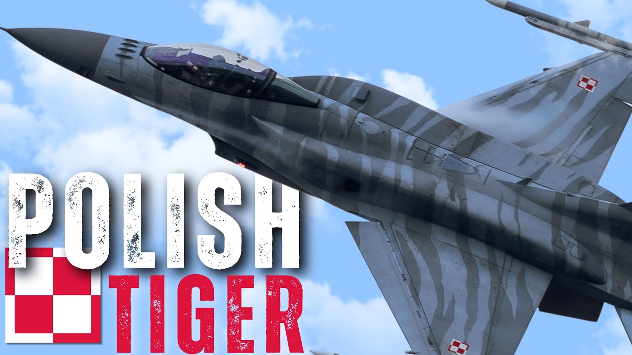 POLISH F-16 Tiger Demo Team RIAT 2025!