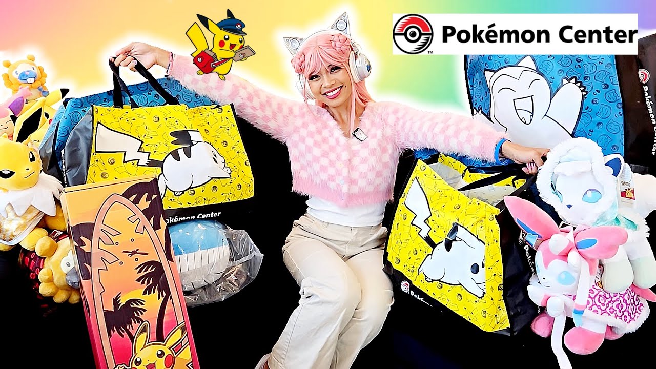 ! I Couldn’t Believe How Cute Everything at the Pokémon Center Was! 😍💖#pokemon #shopping