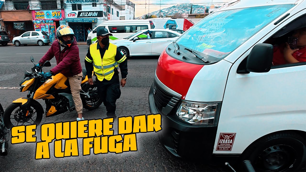 Combi TIRA Moto e INTENTA ESCAPAR | ¡Qué Pasó Después!