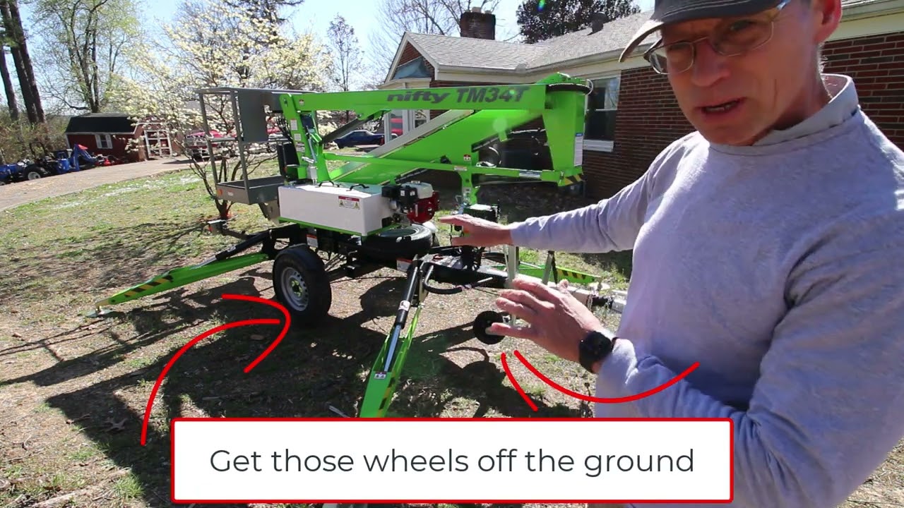 NiftyLift Boom Lift Intro & Tree Cutting Demo