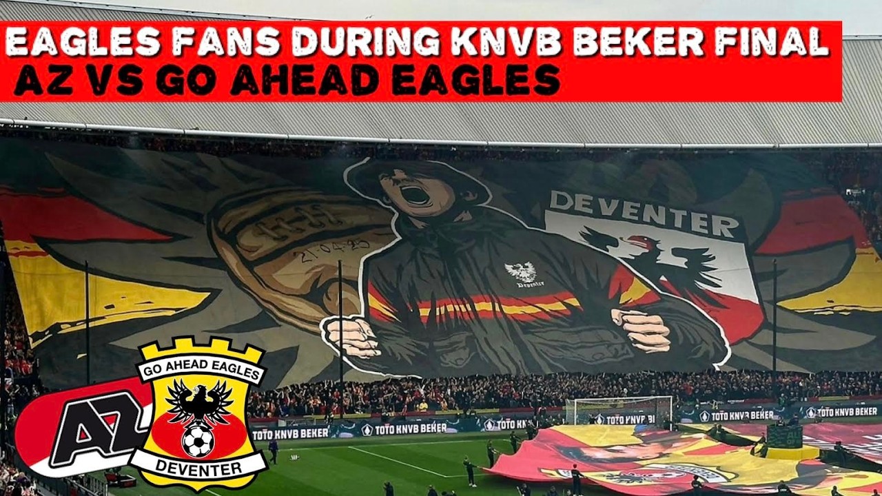 Go Ahead Eagles fans during KNVB BEKER final | AZ vs Go Ahead Eagles 1-2 | INCLUDING FINAL PENALTY |