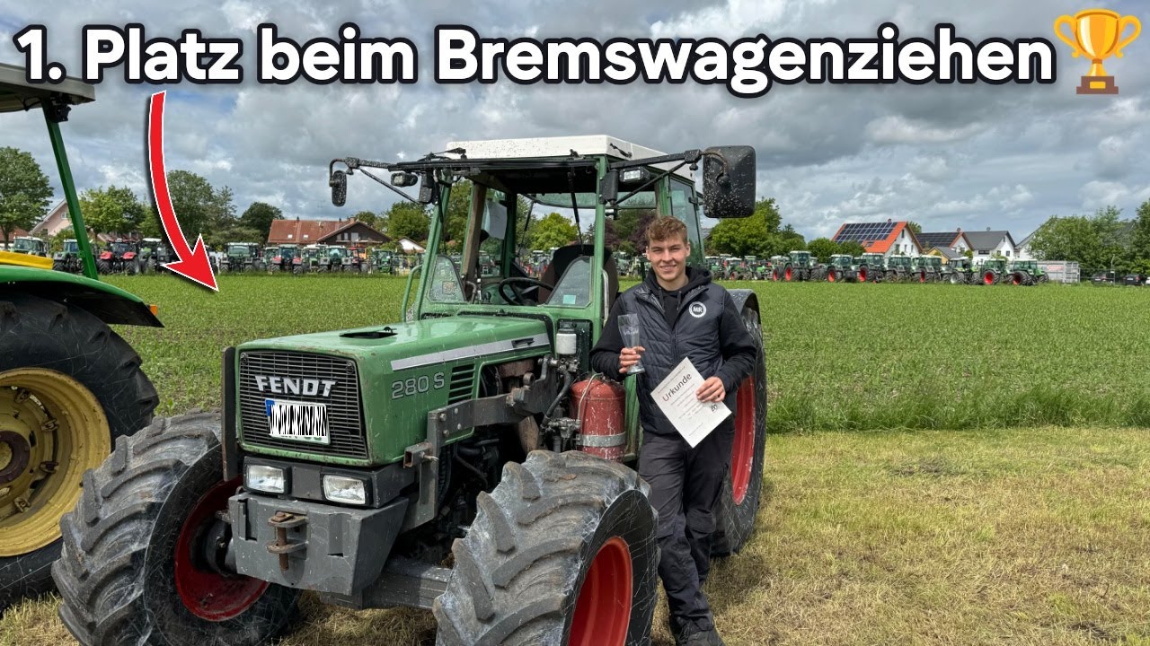 1. Platz beim Traktorpulling 🏆 | Fendt Farmer 280s | Nagel im Reifen | Vlog | Farmerluki