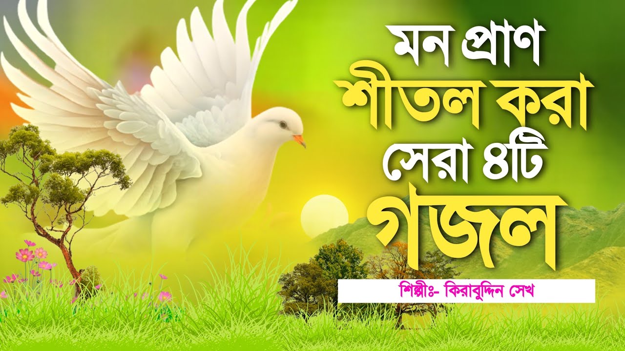 মন প্রাণ শীতল করা মনের দুঃখ দূর করা ৪টি গজল | Beautiful Top 4 Nobijir Gojol | Bangla Gojol | Ghazal