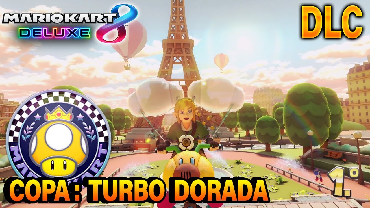 ESTRENANDO PISTAS DLC DE MK8! MARIO KART 8 DELUXE DLC 1: COPA TURBO DORADA | COPA DE ORO 3 ESTRELLAS