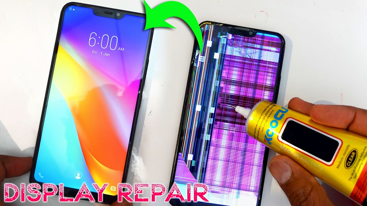 How to repair any android smart phone broken display glass LCD screen easily