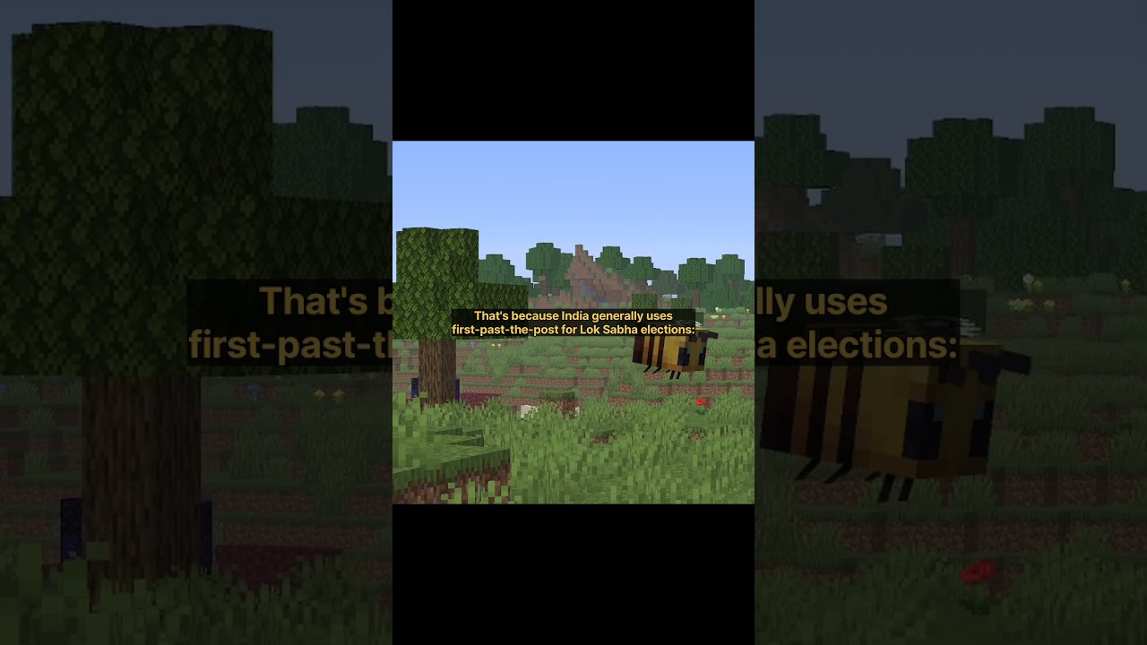 You Don't Need 50% of the Votes to Win an Indian Election 🗳️ #minecraft #shorts #facts
