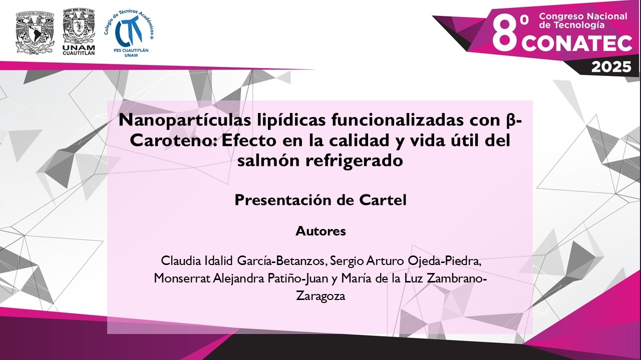 Nanopartículas lipídicas funcionalizadas con β-Caroteno: Efecto en la calidad y vida útil del salm..