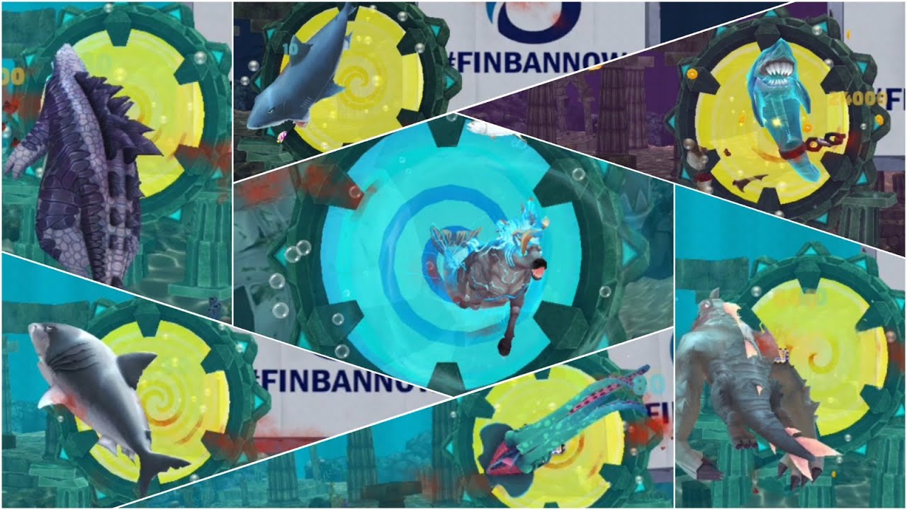 HUNGRY SHARK EVOLUTION - ALL PORTAL ENTRANCES (NEW HOWRSEA UPDATE)