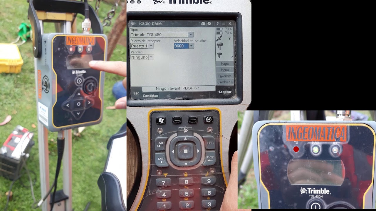 Configuración GPS Diferencial Trimble R8 con radio (Tipo RTK).
