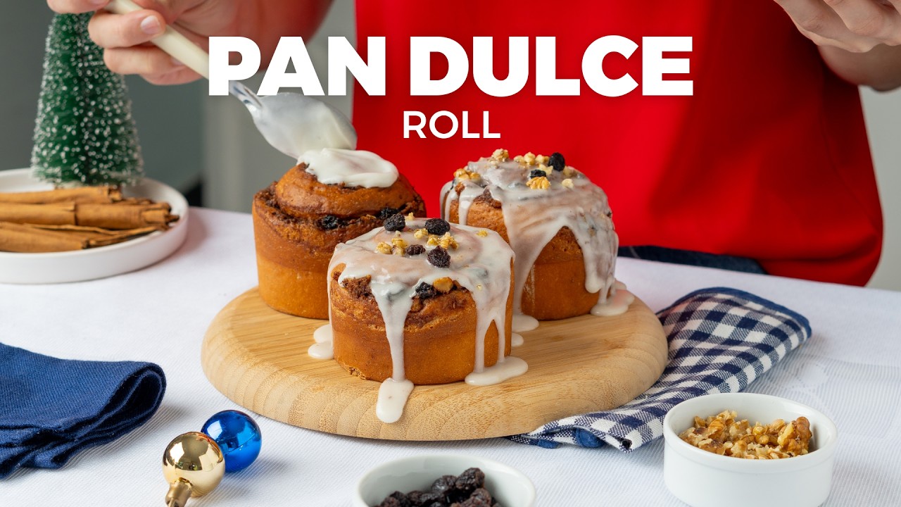 Pan Dulce Roll | Canela, Nueces y Pasas