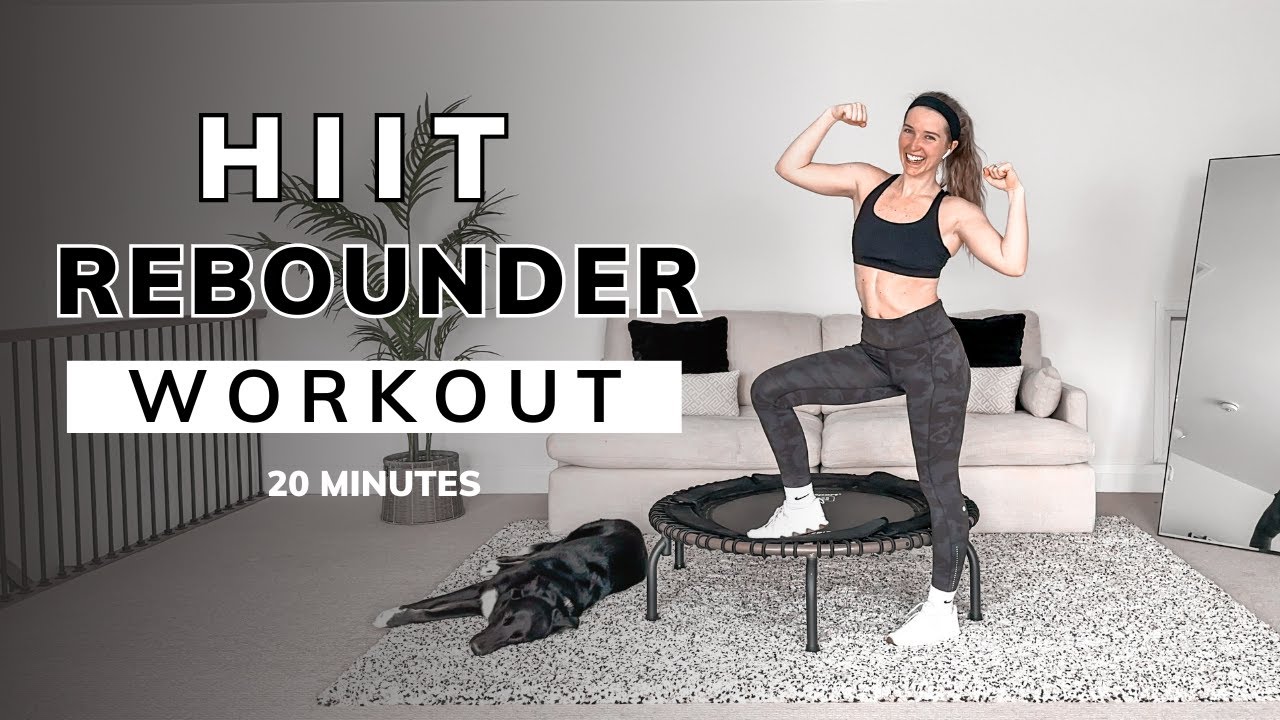 HIIT Rebounder Workout 20 Minutes - Fun Mini Trampoline Workouts With Jump&Jacked