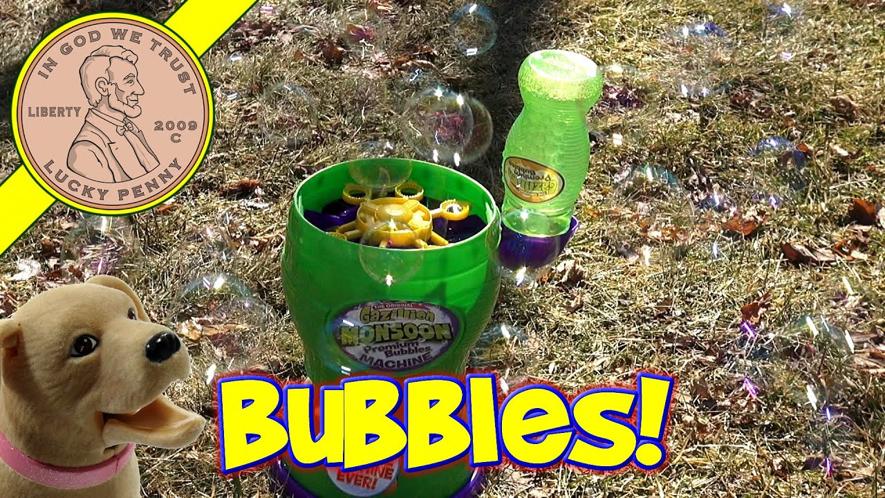 Gazillion Monsoon Bubble Machine, Going Outside!