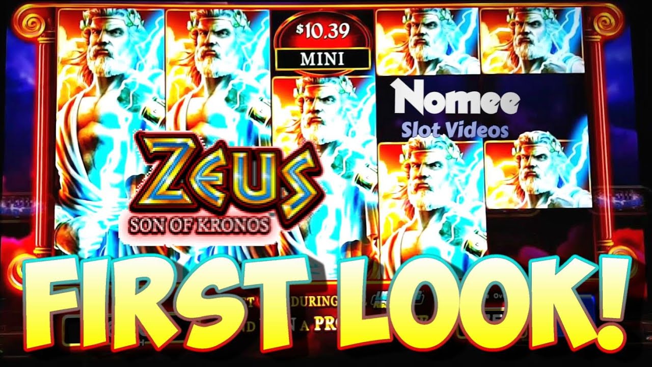 *FIRST LOOK!* Zeus, Son of Kronos Slot Machine - Bonuses and Lightning Respin Monumental Win!