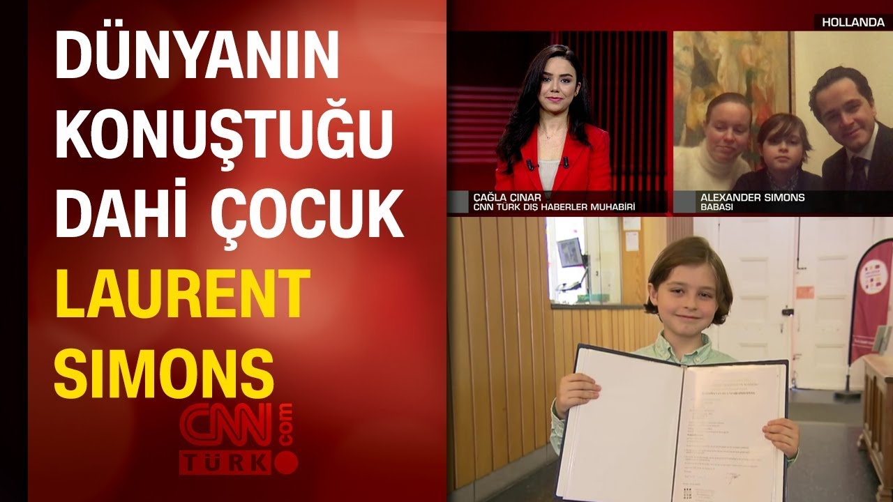 9 yaşında &uuml;niversite mezunu olacak dahi &ccedil;ocuk Laurent Simons CNN T&Uuml;RK'e konuştu