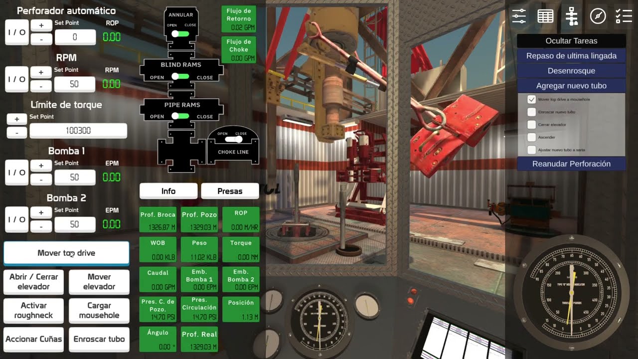 SOP Train - Off-shore drilling simulator