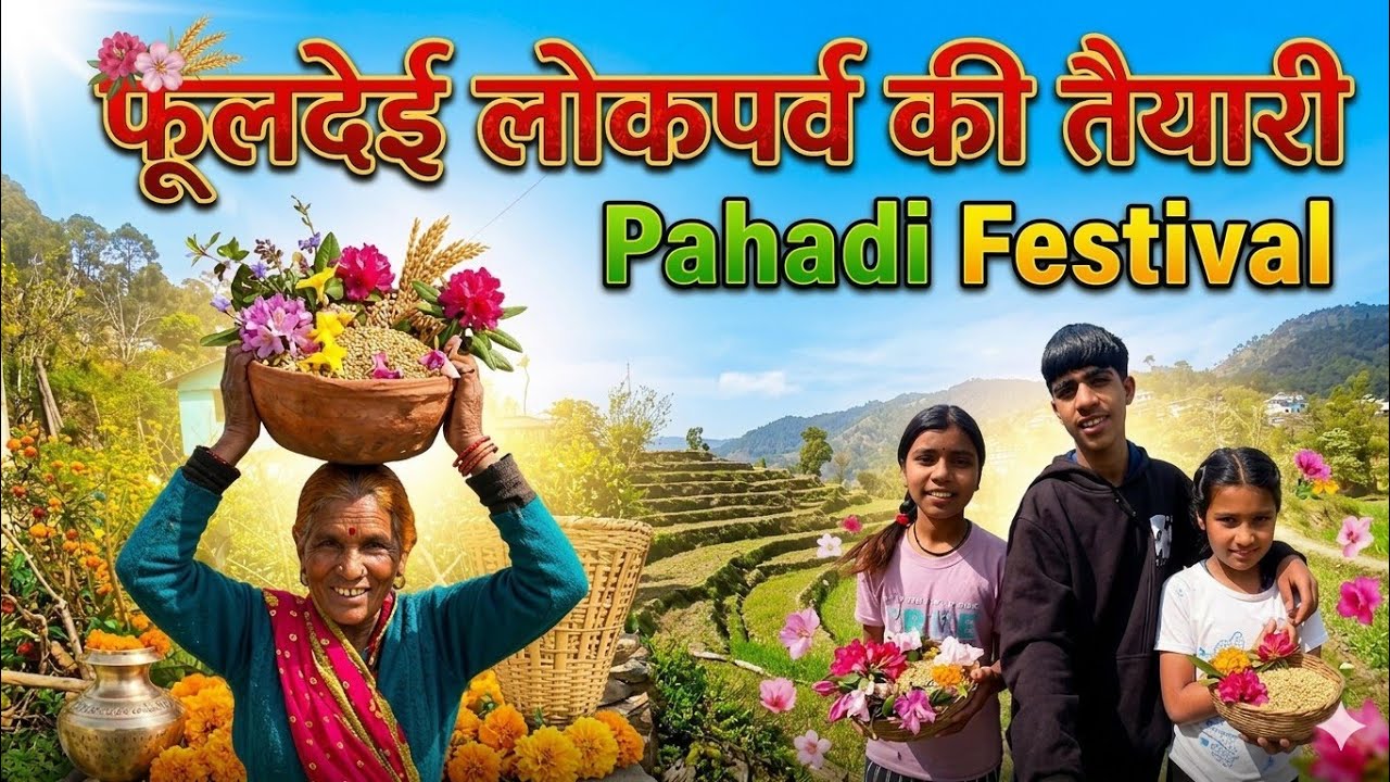 फूलदेई लोकपर्व से पहले की तैयारी ||Pahadi Festival