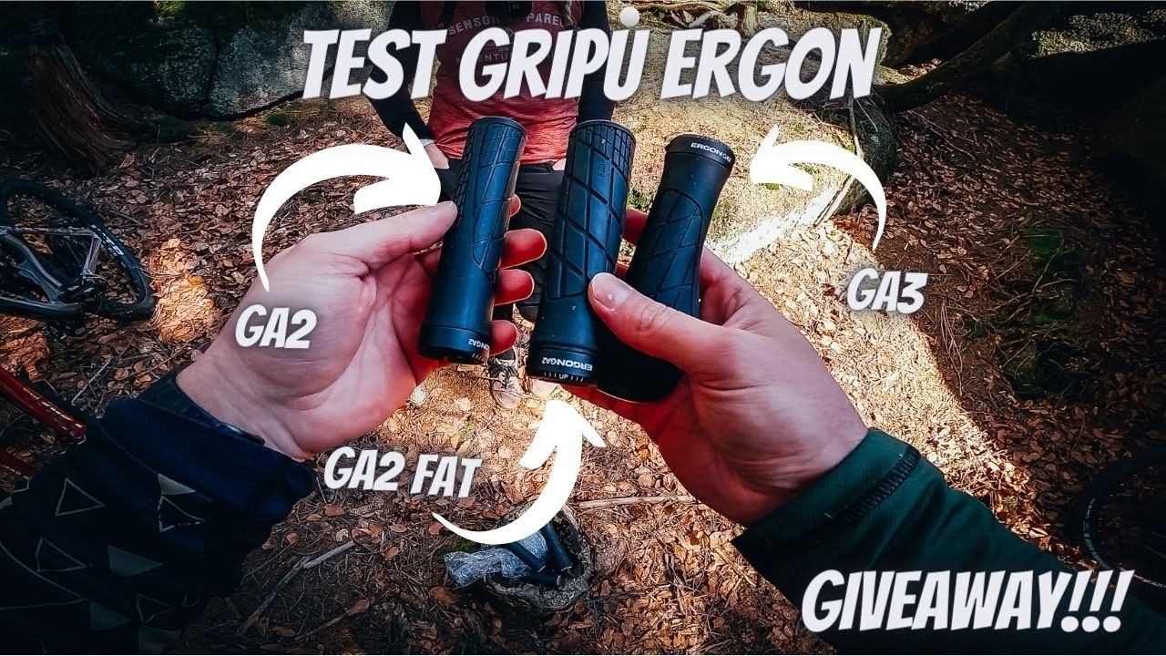 TESTOVAČKA GRIPŮ - Ergon GA2, GA2 fat a GA3. | GIVEAWAY gripů! [4K]