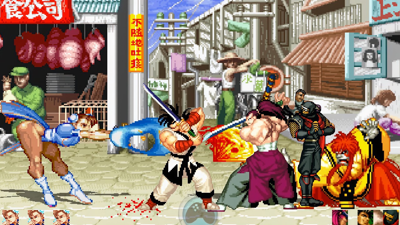 CHUN LI vs SAMURAI SHODOWN TEAM SF2