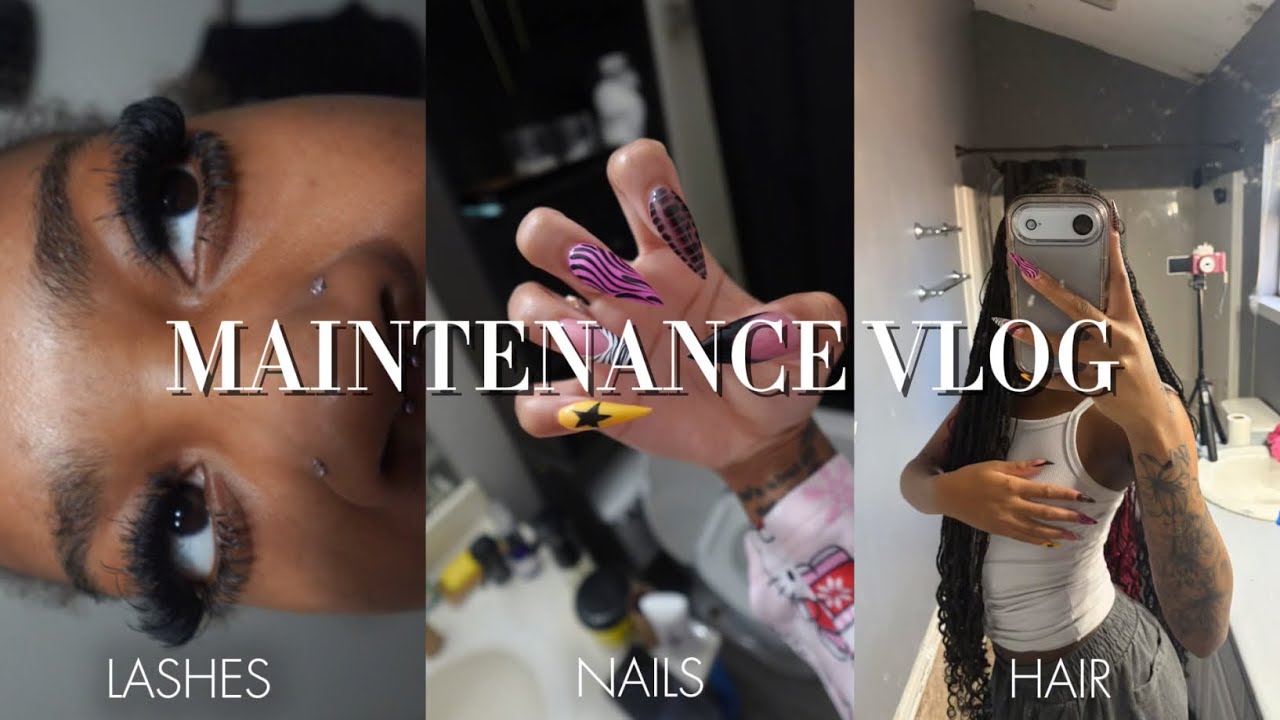 MAINTENANCE RESET VLOG | hair, nails, lashes, etc. | target run | beauty supply run