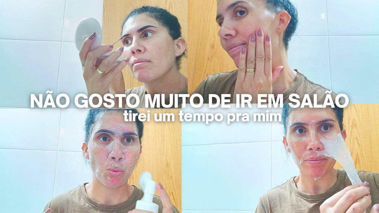NÃO GOSTO MUITO DE IR EM SALÃO/; tirei um tempo pra mim/ cuidados pessoais 