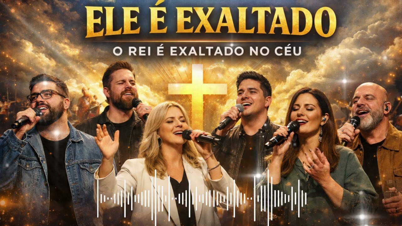 ELE É EXALTADO | O Rei é Exaltado no Céu – Louvor Poderoso
