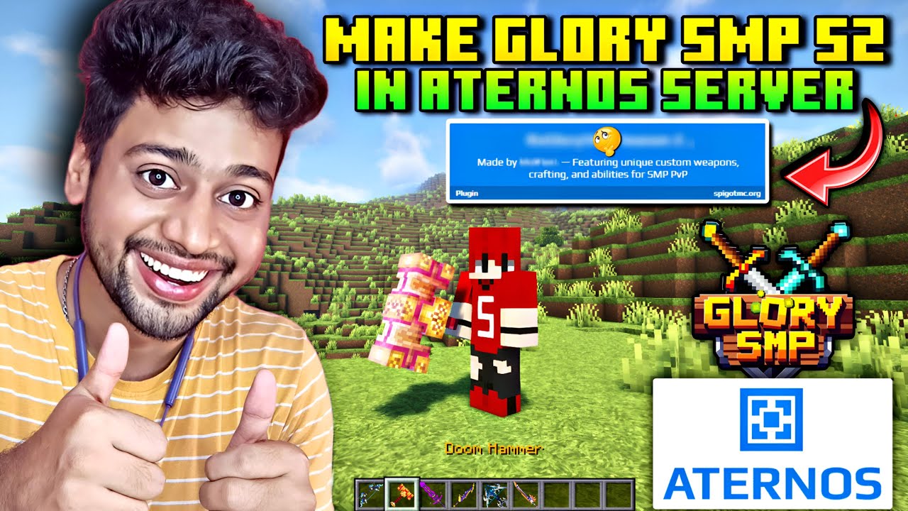 How To Make Glory SMP in Aternos | Glory SMP Plugin For Aternos | Glory SMP Season 2