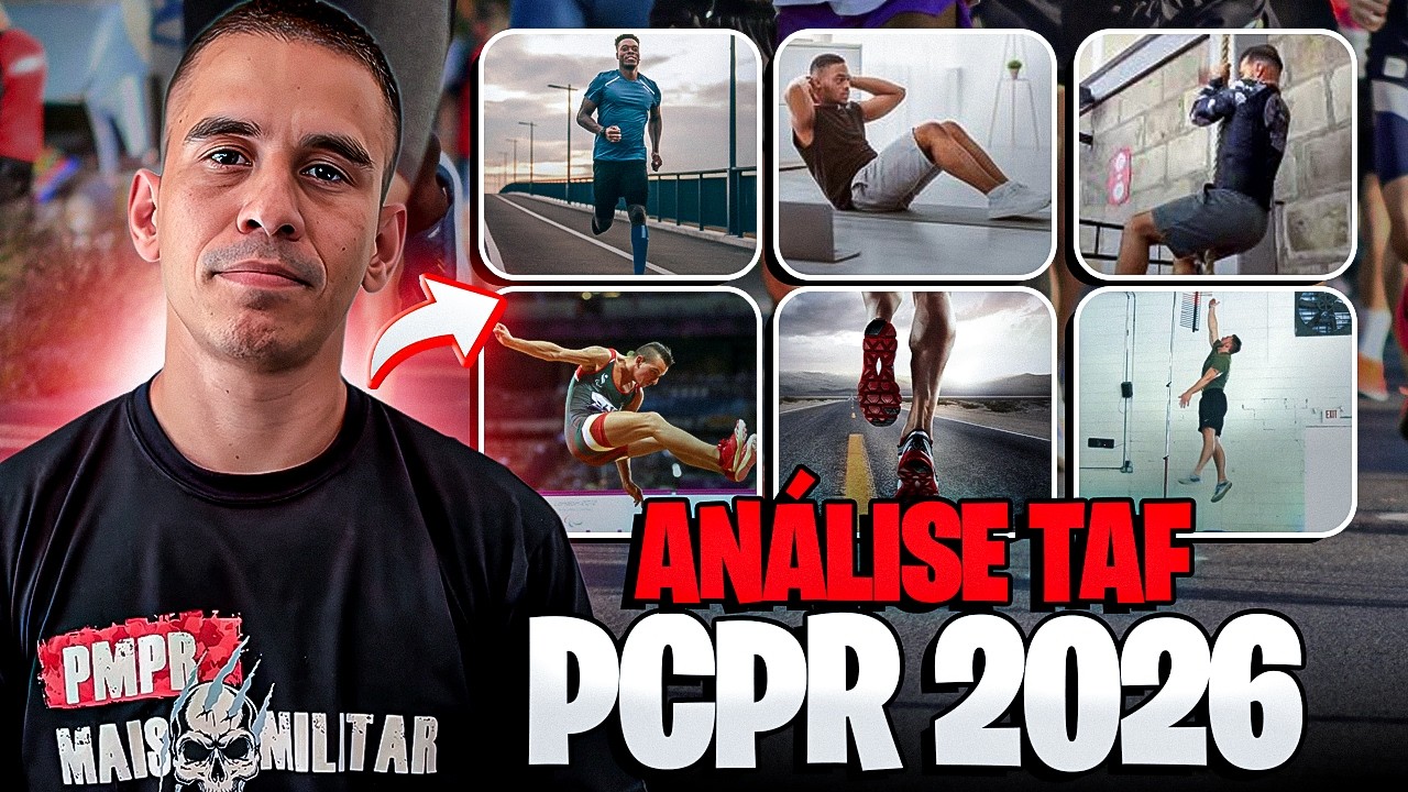 ANÁLISE RÁPIDA DO TAF PCPR ÚLTIMO CONCURSO
