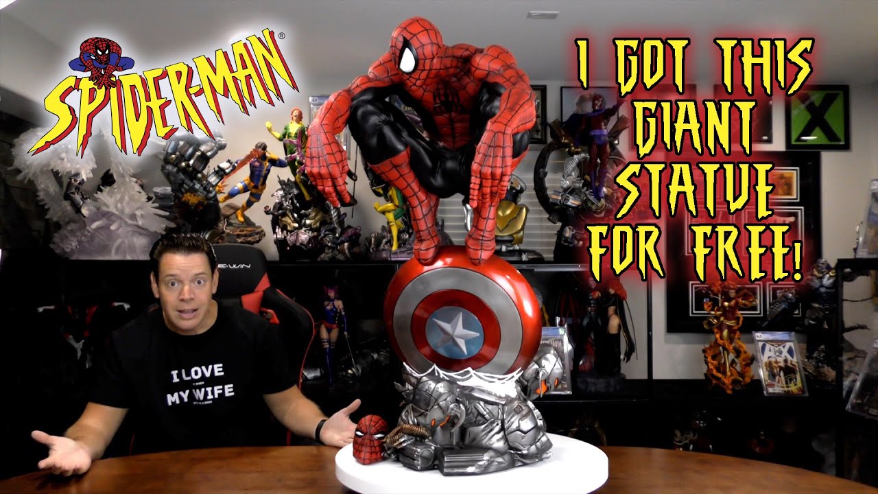 GIANT SPIDER-MAN statue that I got for FREE!