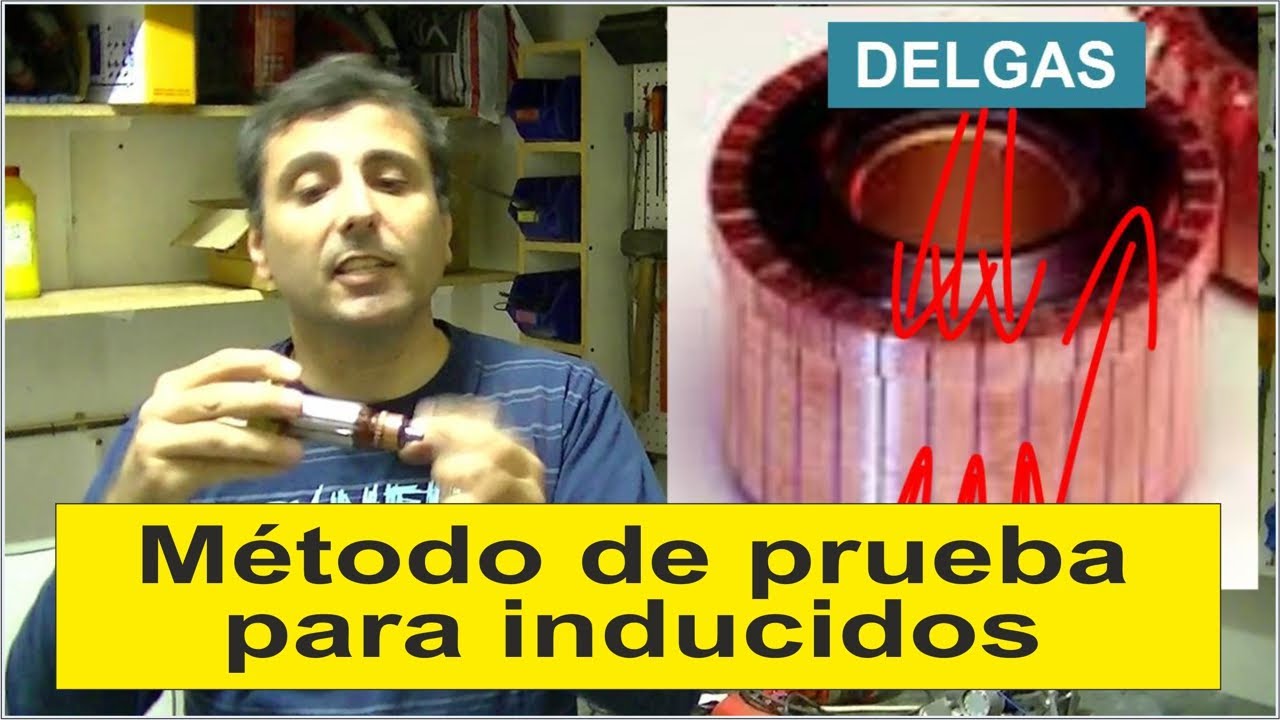Prueba de inducidos de motores a carbon o escobillas