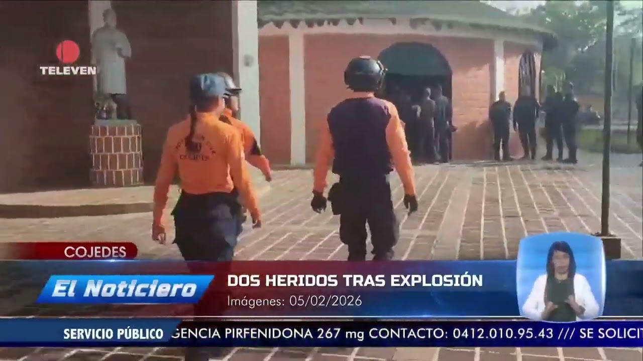 Dos heridos tras deflagración de cilindro de gas en Cojedes - El Noticiero emisión meridiana