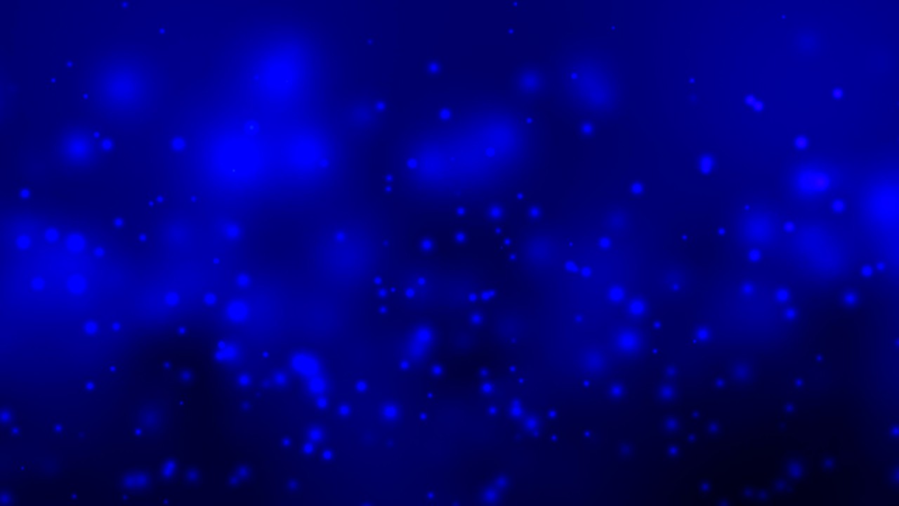 Blue Abstract 4K Video Background - 100% Copyright Free - Bokeh Overlay, Neon Lights, Graphic Motion