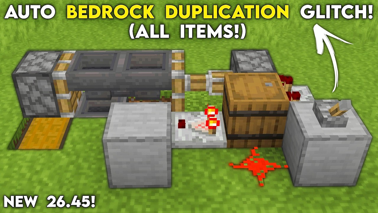 NEW 26.45 Auto Duplication Glitch in Minecraft Bedrock!