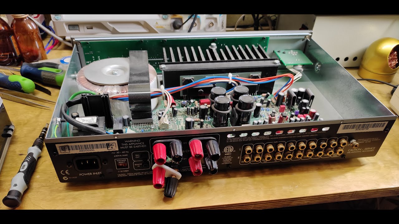 Ремонт усилителя Arcam A80. Снятие характеристик RMAA и замер максимальной мощности.