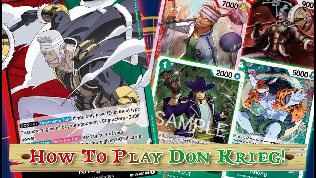Как играть в OP15 Don Krieg! || One Piece TCG [OP15/EB04]