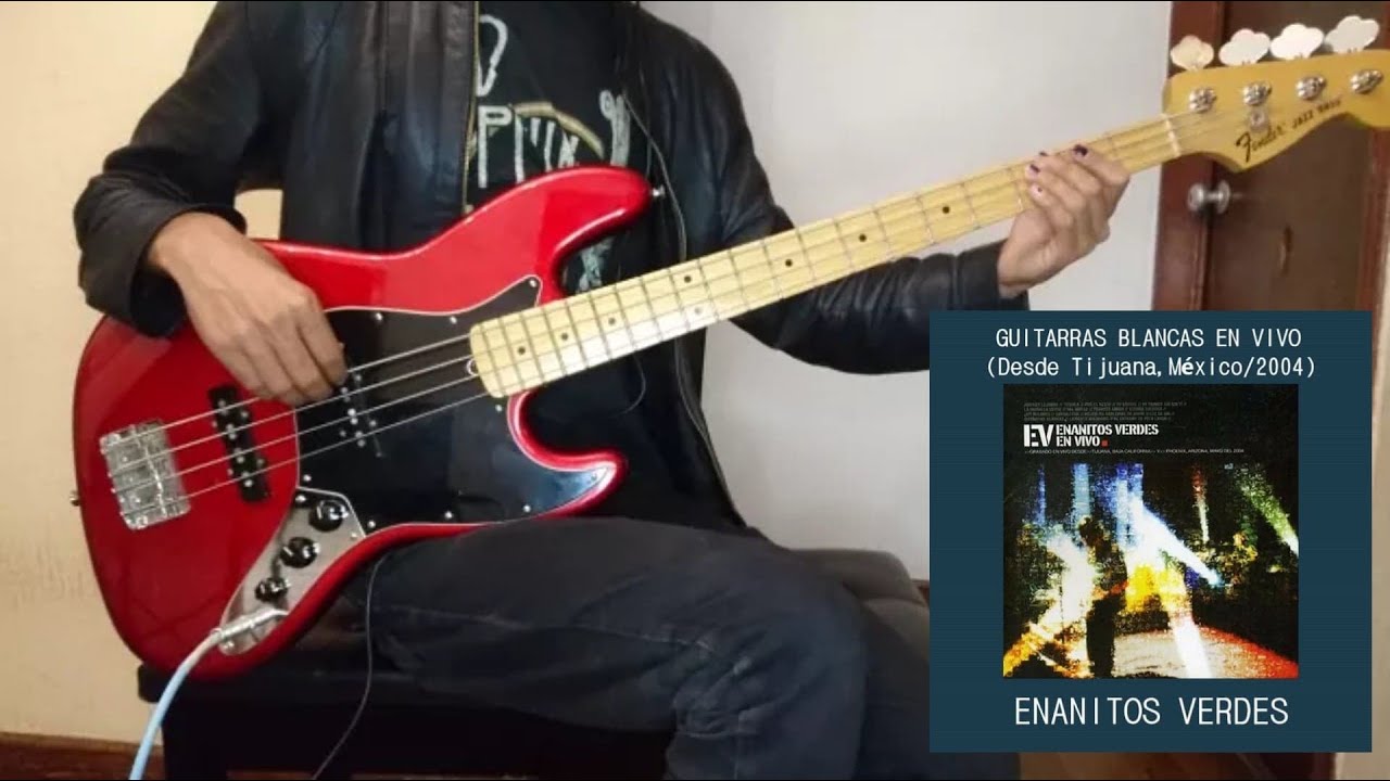 Enanitos Verdes - Guitarras Blancas ( En vivo México 2004) - Bajo Cover - Tabs