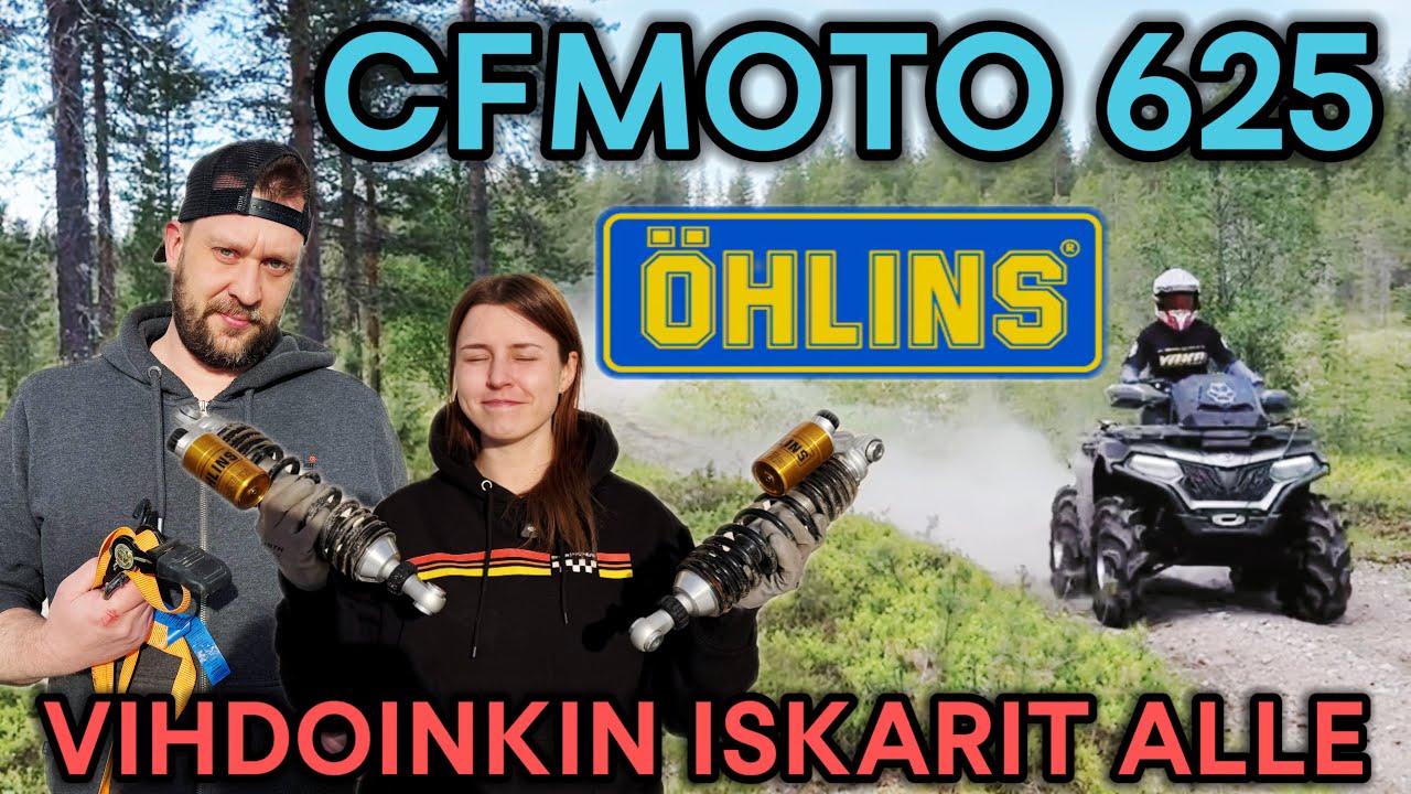 Doku ATV Vihdoinkin Öhlins iskunvaimentimet Cfmoto 625seen