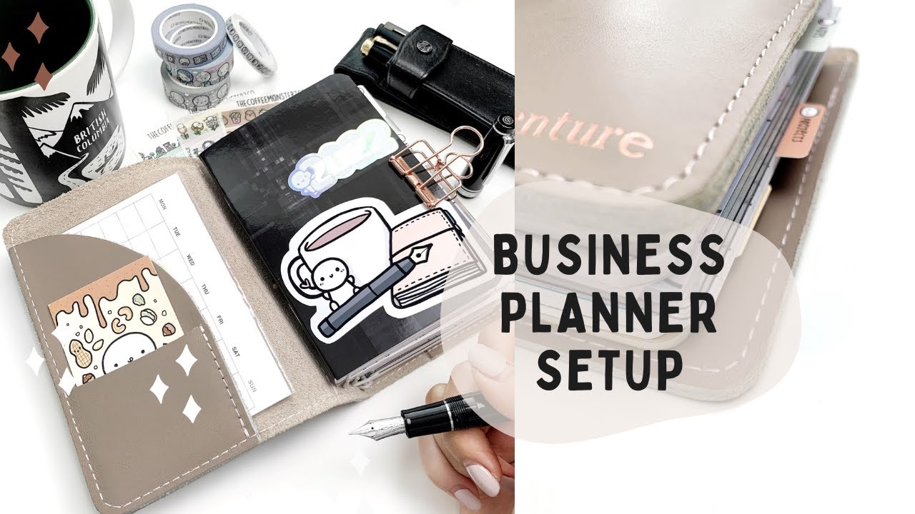 Traveler's Notebook Setup Process: Business Planner (restrapping, inserts, organization)