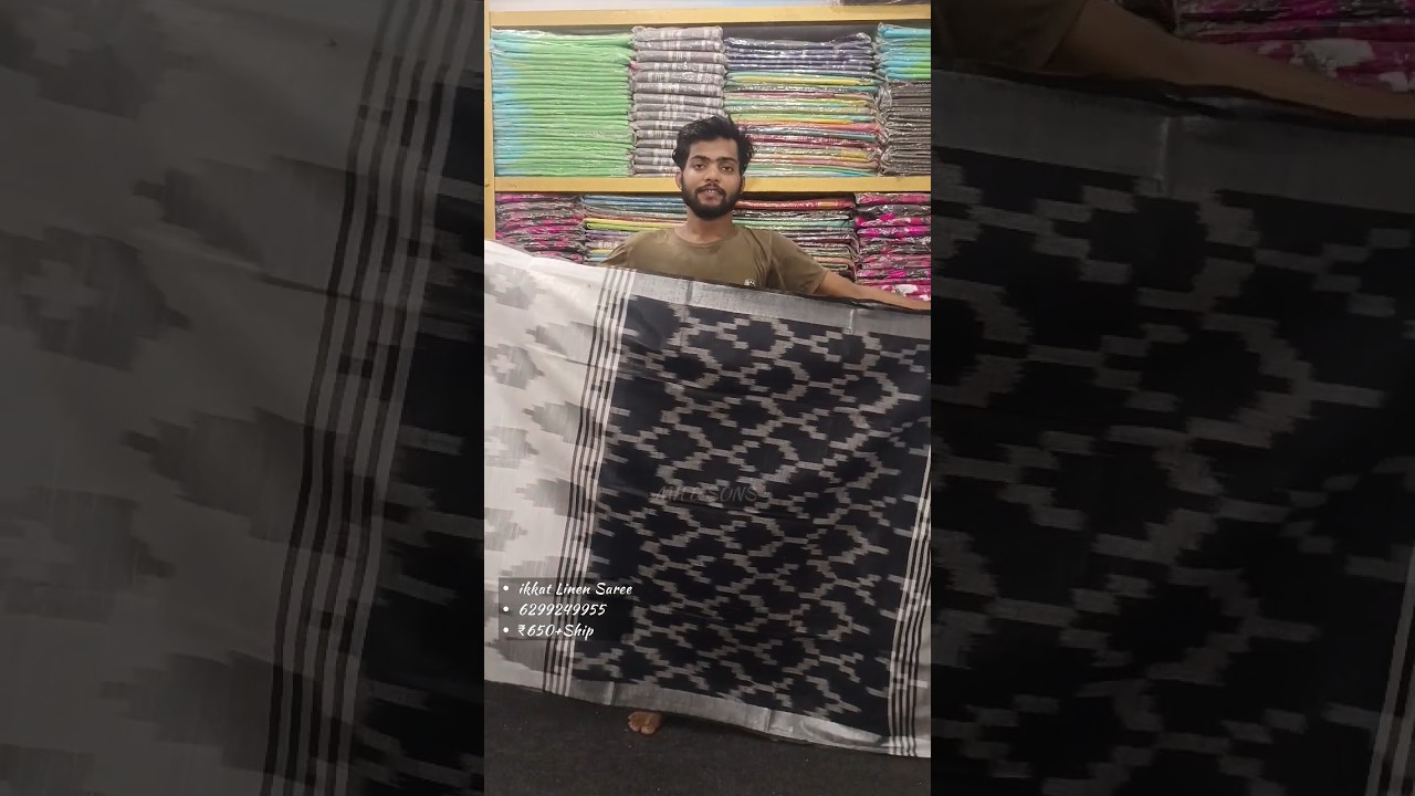 black in white ikkat sarees #ikkat #ikkatsarees #ikkatcotton