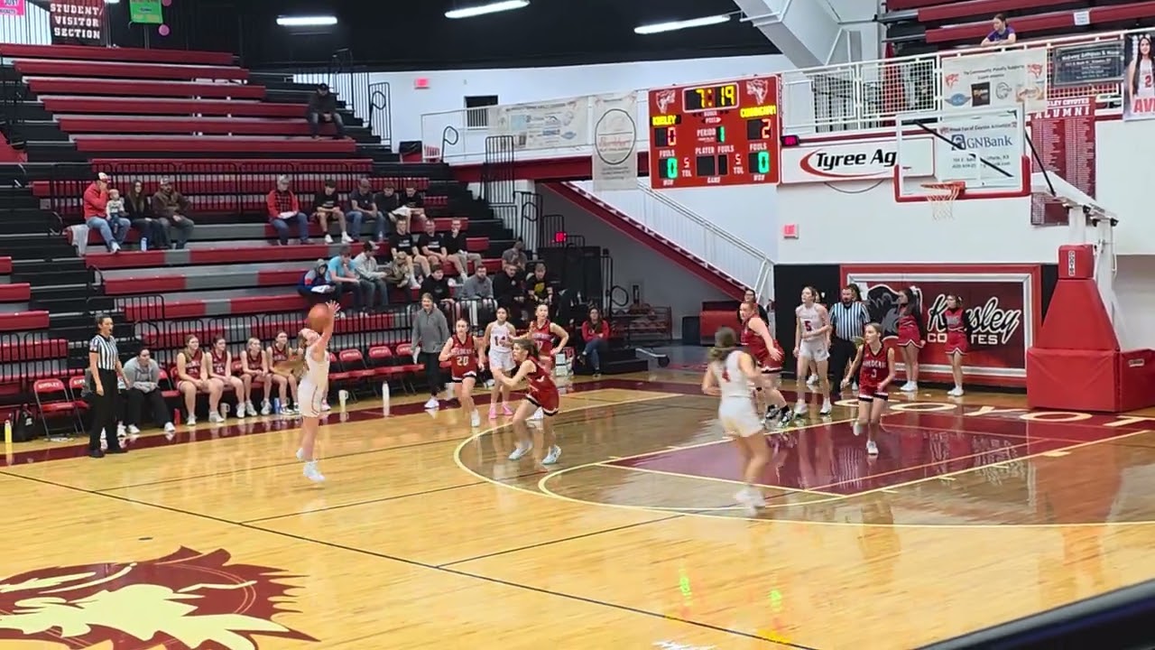 Kinsley vs Cunningham varsity Beginning of have until Olivia got hurt. 1-9-2026 win pt 1