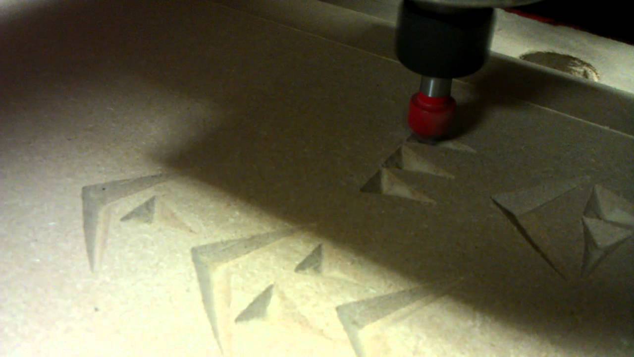 Torchmate 2x4 -- Cuneiform (v-carving -- brief vid)
