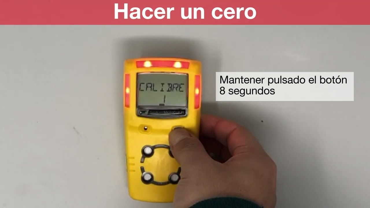 Realizar un cero - Honeywell BW Gasalert Microclip XL/X3