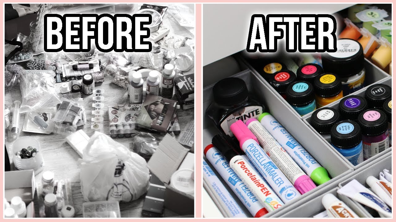 Decluttering & Organizing My Arts & Crafts Supplies the Konmari Way | Moving Into My New Apartment