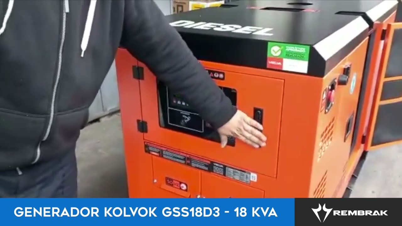 Generador diésel 18 kVA - Kolvok - Trifásico - GSS18d3