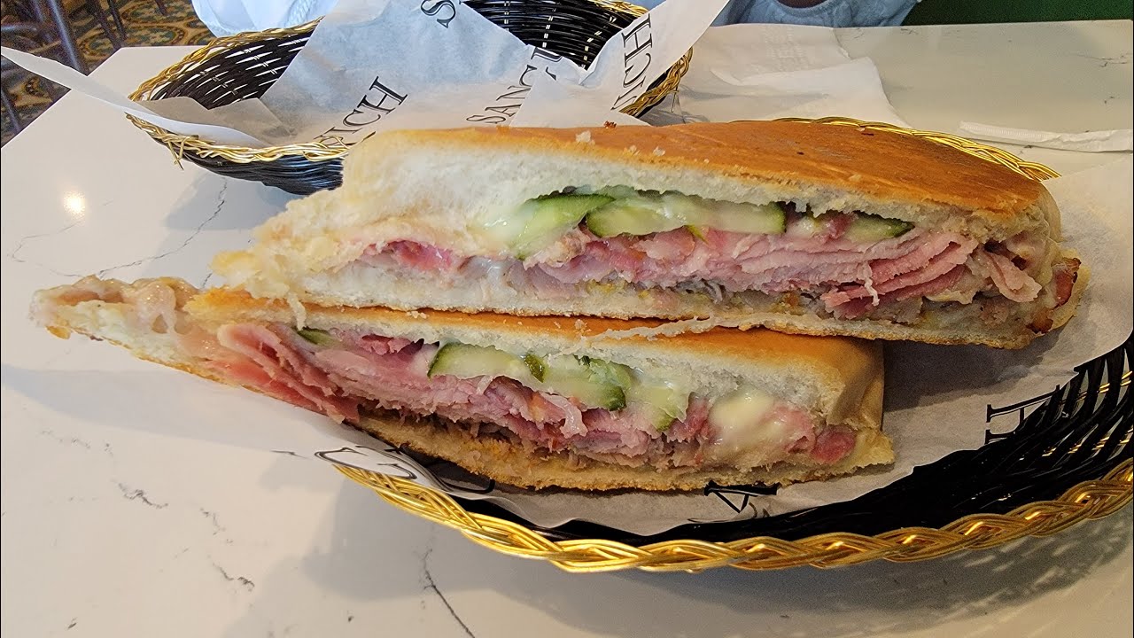 Asian American Trying Out Cuban Sandwich For The First Time In Little Havana, Miami, Florida!