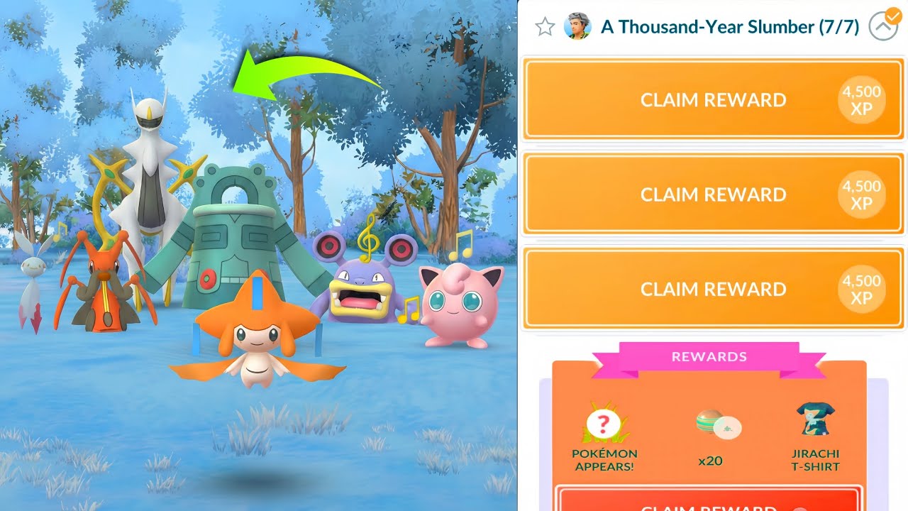 The Thousand - Year Slumber | Catch Mythical Jirachi Pok&eacute;mon before 2026