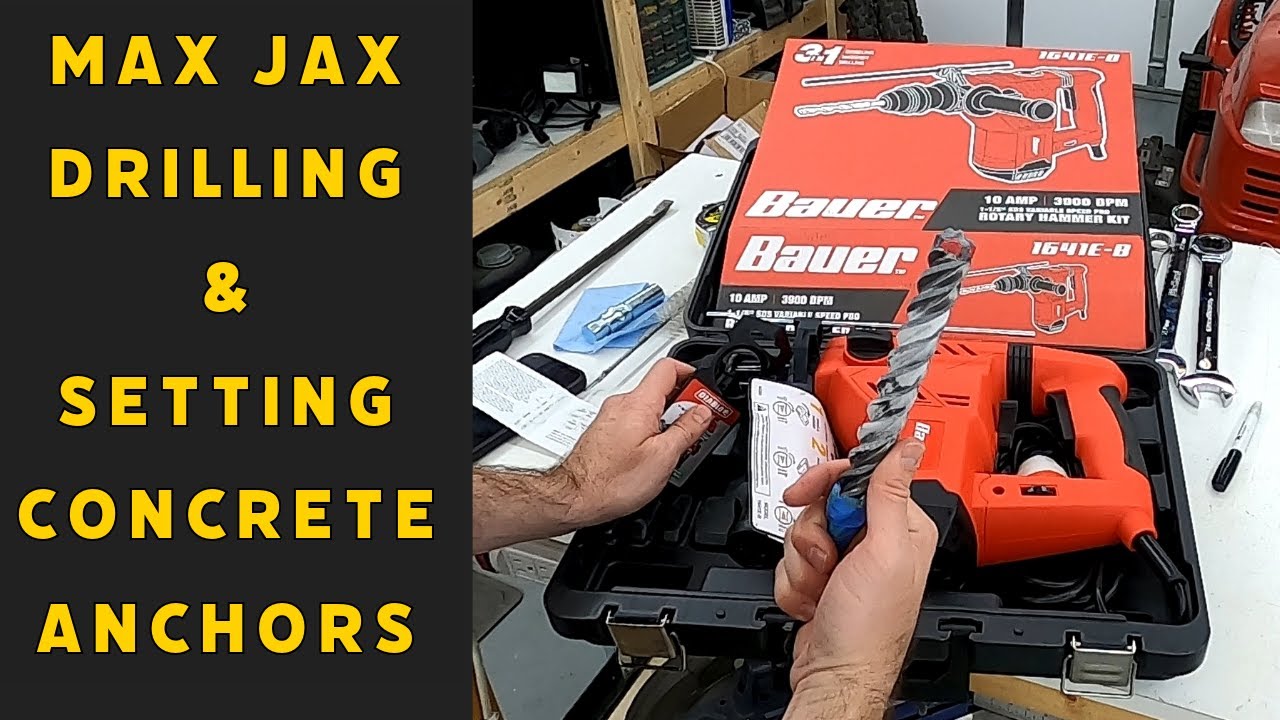 Max Jax - Drilling and Setting Concrete Anchors