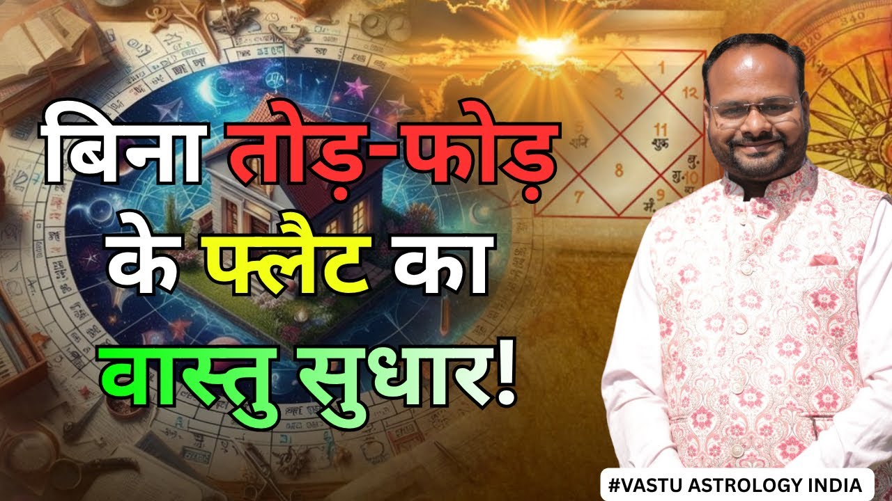 Flat का vastu बिना तोड़ फोड के कैसे करें और कुंडली से  vastu मिलान #vastu #astrology #india #home